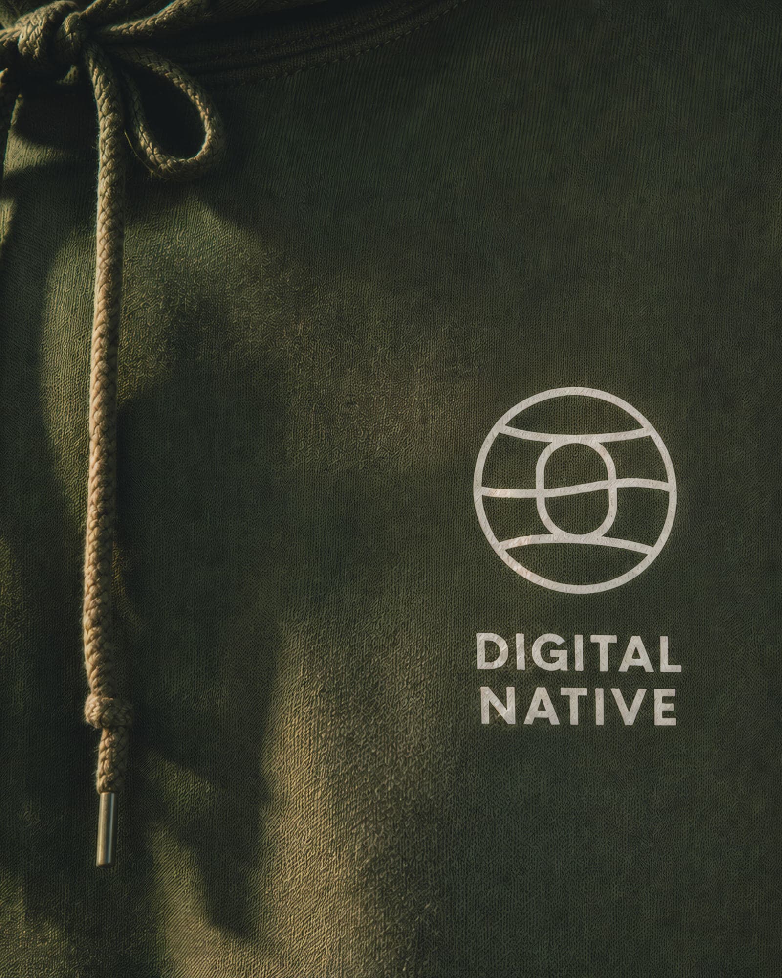 Close-up of the Digital Native chest print